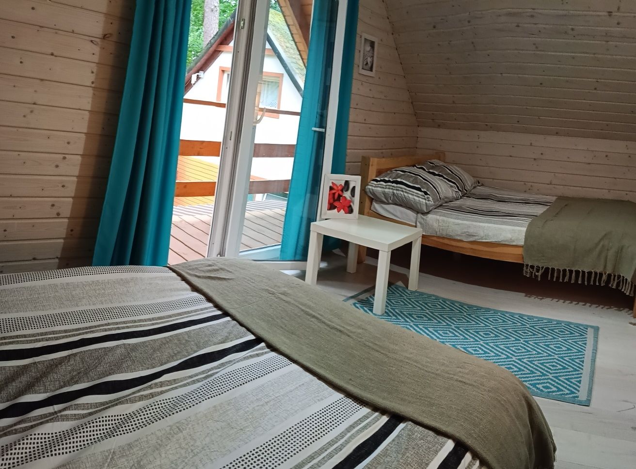 domek letniskowy 60 do wody  Mazury las jezioro