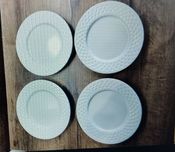 Talerze szare diamond 4 sztuki 18 cm