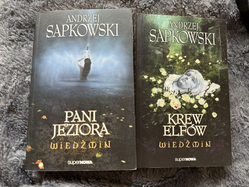 Wiedźmin Pani Jeziora + Krew Elfów A.Sapkowski