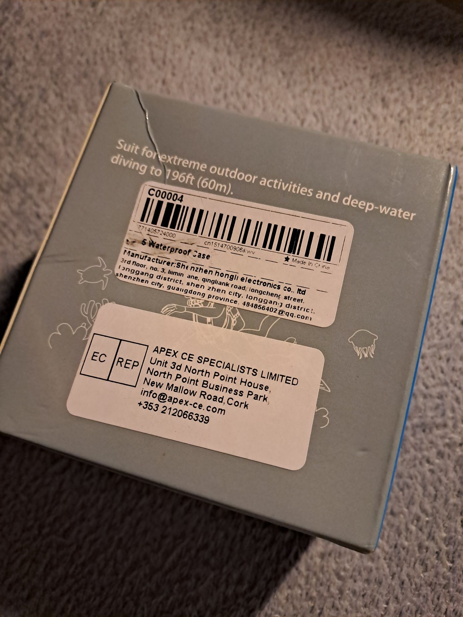 Caixa estanque gopro 7 6 e 5