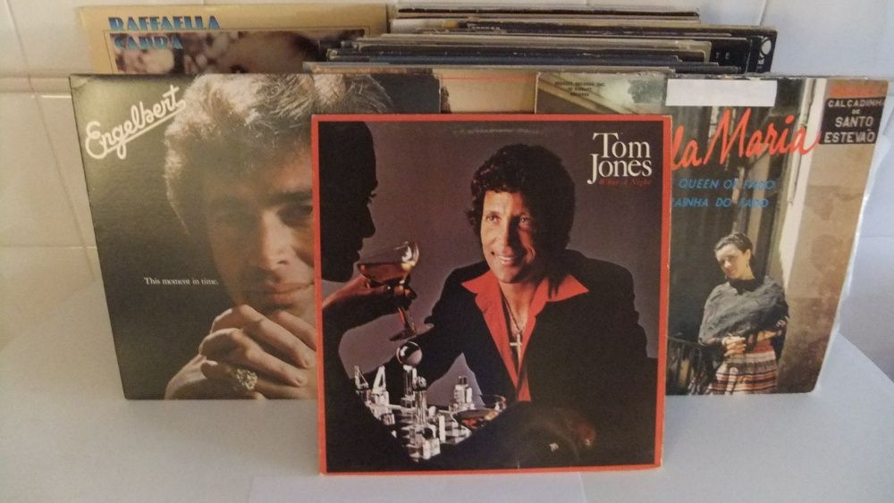 43 discos vinil LP's de vários artistas, bandas e orquestras conforme