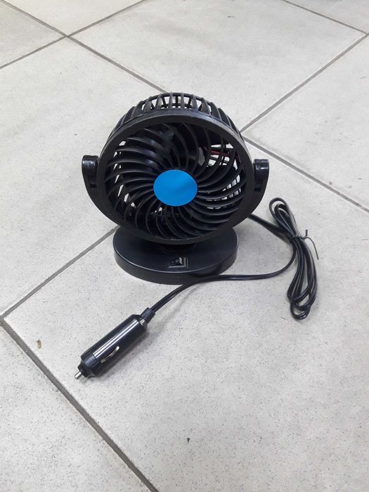 Вентилятор портативний дорожній автомобільний від прикурювача 12V