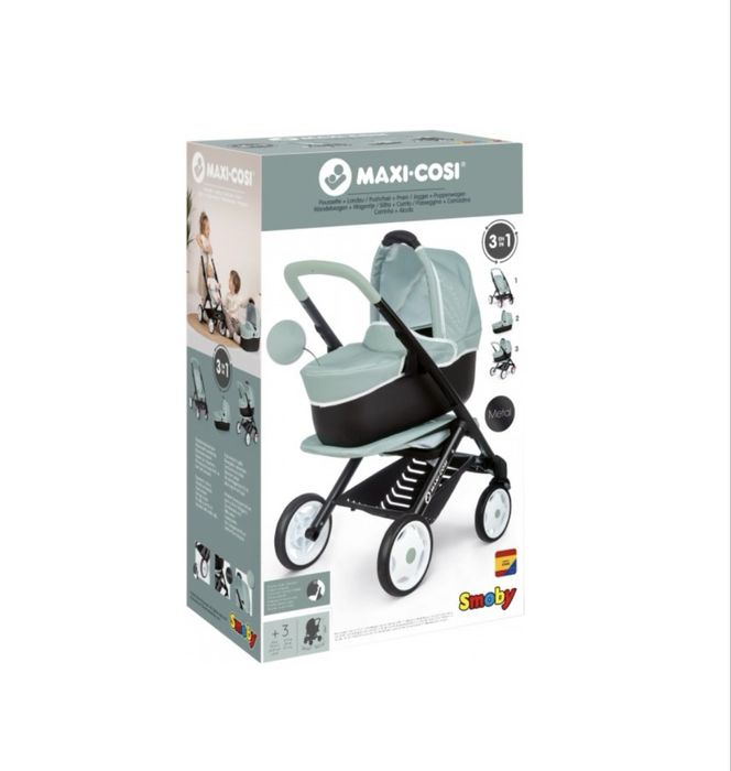 Коляска для кукол Smoby Maxi-Cosi&Quinny3 в 1  мʼятна