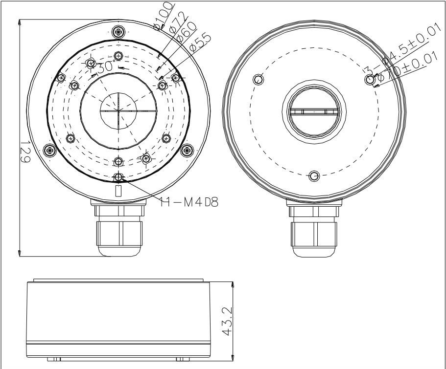 Puszka pod kamerę HIKVISION DS-1280ZJ-XS