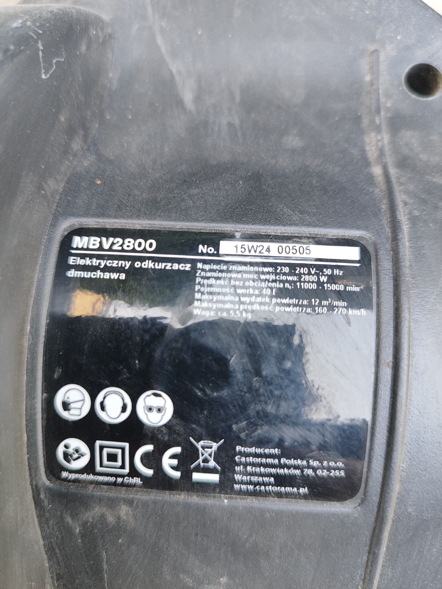 Elektryczny odkurzacz/dmuchawa Macallister 2800wat