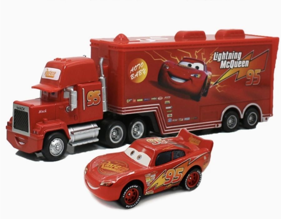 Zestaw Auta Cars – Zygzak McQueen + ciężarówka Mack