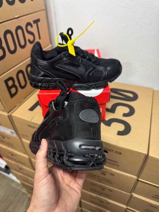 Мужские кроссовки Nike air Zoom x Spiridon black кожанные 41 42 43 44