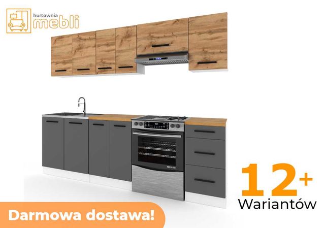 HURTOWNIA-MEBLI kuchnia MOKKA 2.4m Meble Kuchenne z blatem