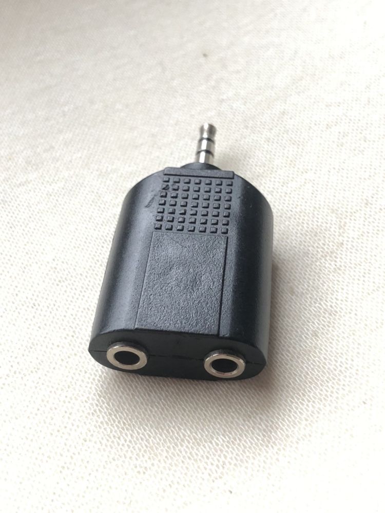 Adaptador audio JACK 3,5 mm (fêmea 2x)