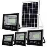 Прожектор 100w на аккумуляторе и солнечной панели, фонарь светильник