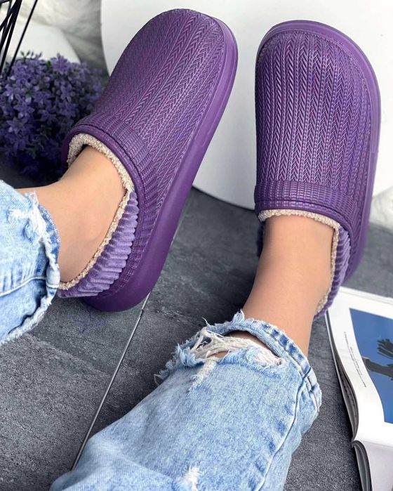 Крокси сабо жіночі зимові ,crocs,кроксы женские зимние теплі тапочки