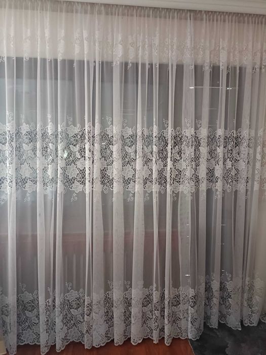 Firanki gotowe 3 szt  cena 312  zł za komplet