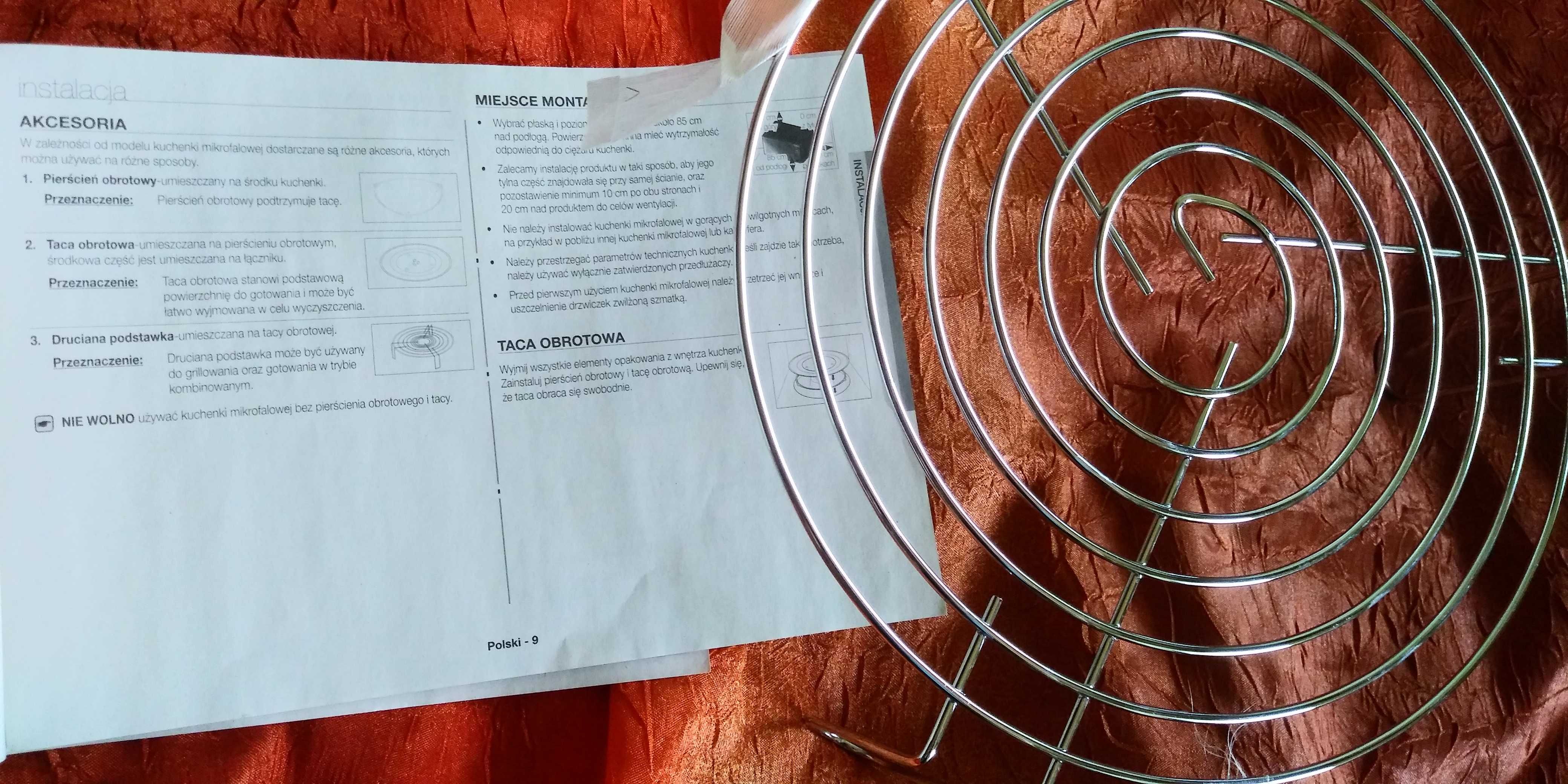 ruszt do kuchenki mikrofalowej Samsung grill druciana podstawka