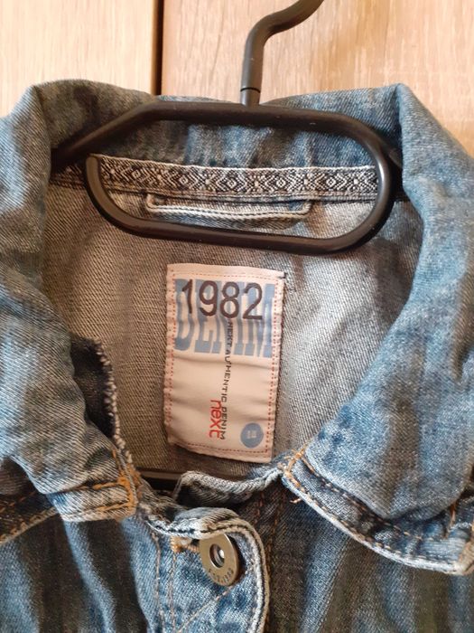 42 XL Next kurtka dżinsowa jeansowa katana krótka crop unikat retro