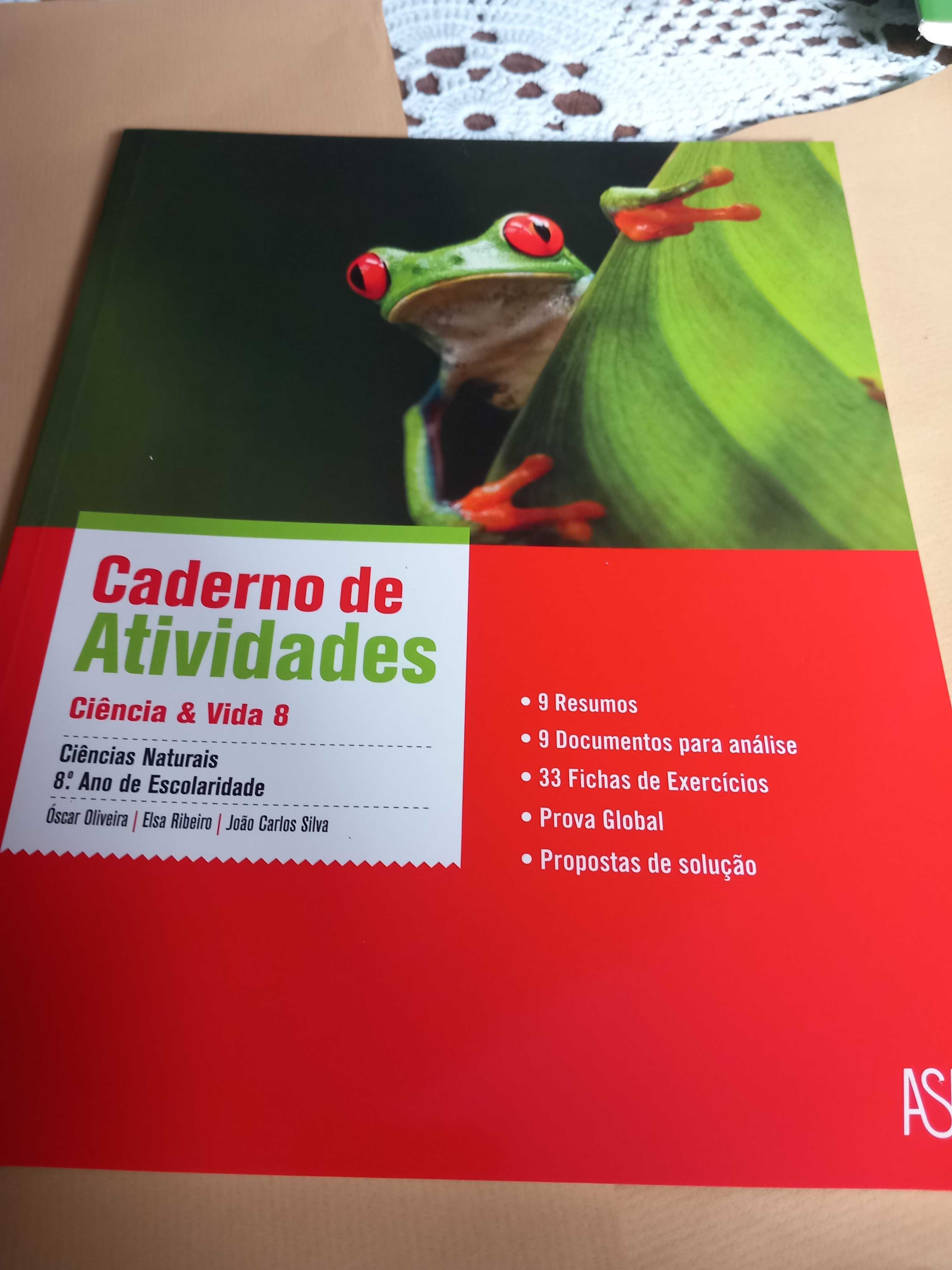 Livros de exercícios de 8º ano de ciências naturais