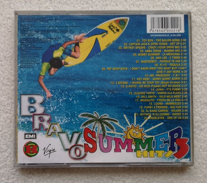 BRAVO-Summer Hits 3 orginalna składanka CD.Stan dobry.