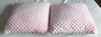 Do kolekcji: poduszka Minky, różowa z pieskami; 40x40 cm, 15 zł sztuka