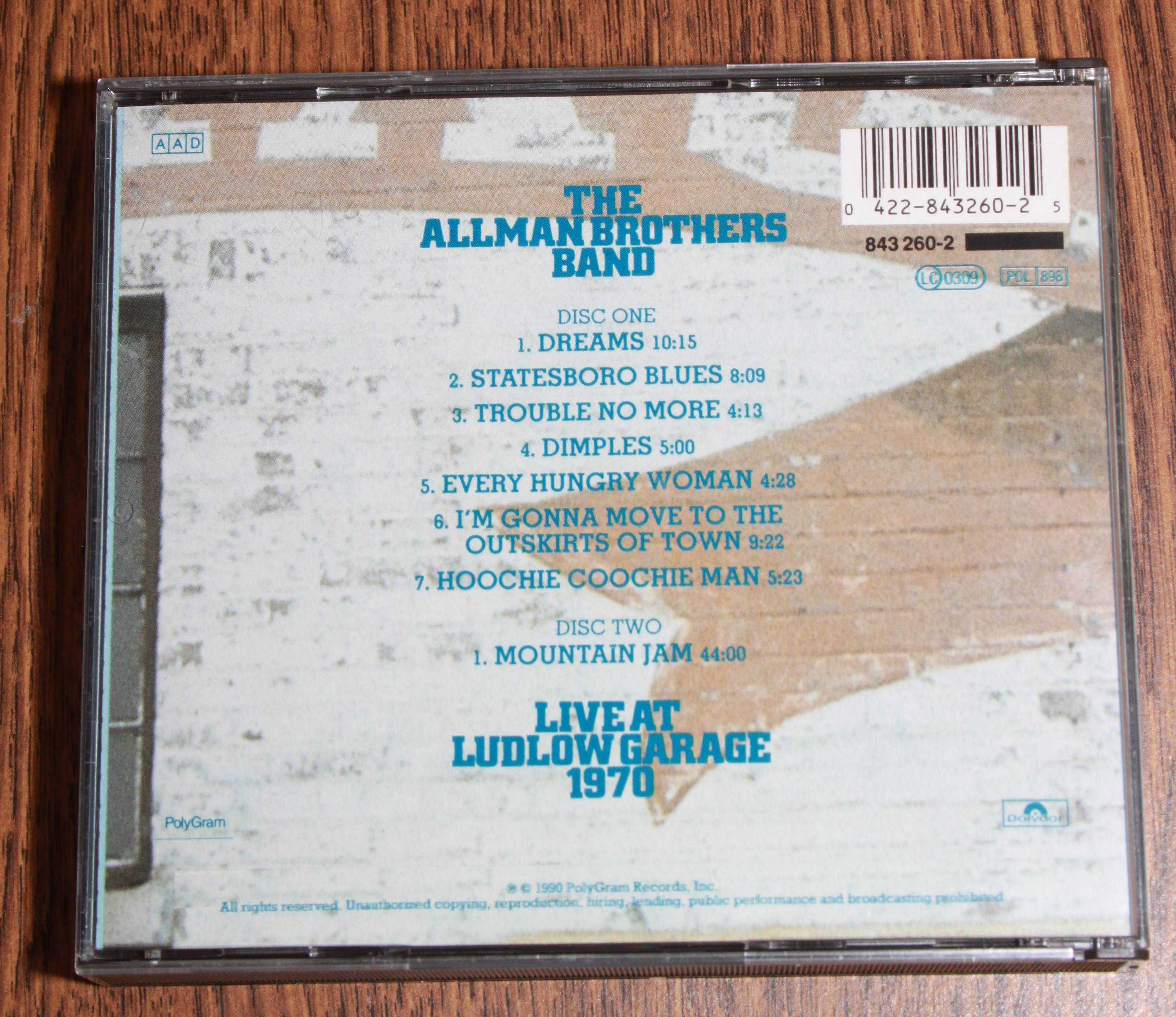 The Allman Brothers Band – Live At Ludlow Garage 1970 (2 CD)