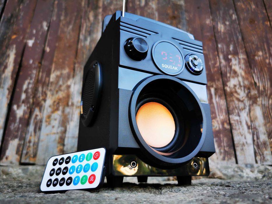 Radioodtwarzacz FM GŁOŚNIK BLUETOOTH Subwoofer Kolumna Wieża BUDOWLANE