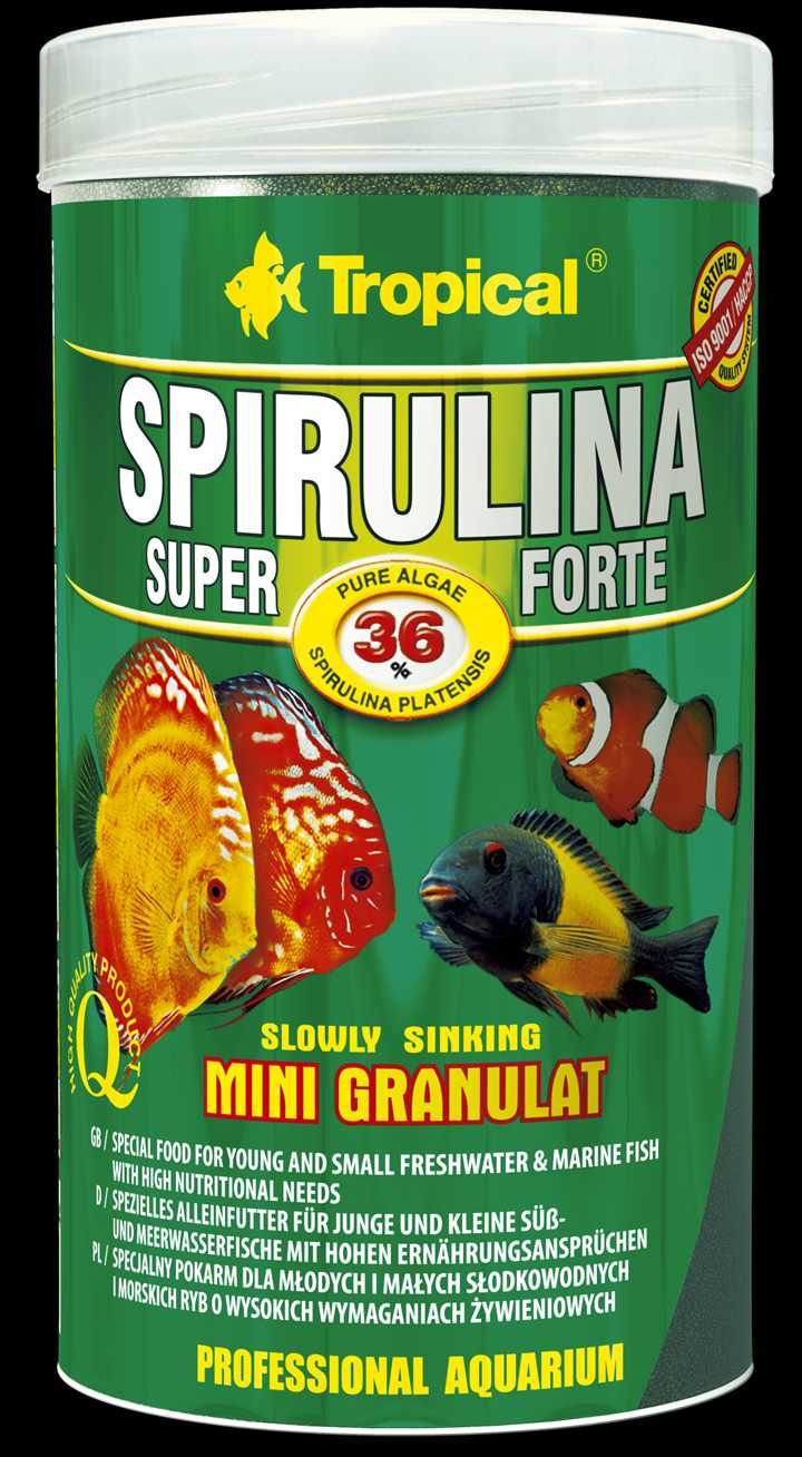 TROPICAL  Pokarm roślinny dla ryb Super Spirulina Forte Mini  56g