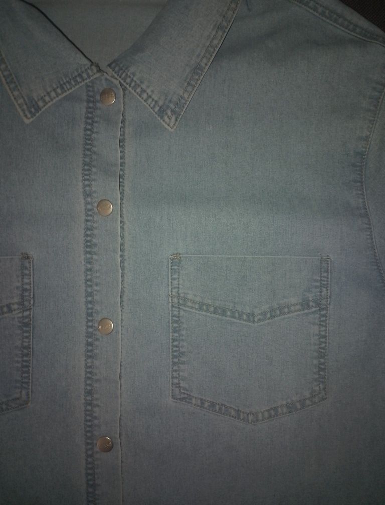 Koszula jeans damska 5XL