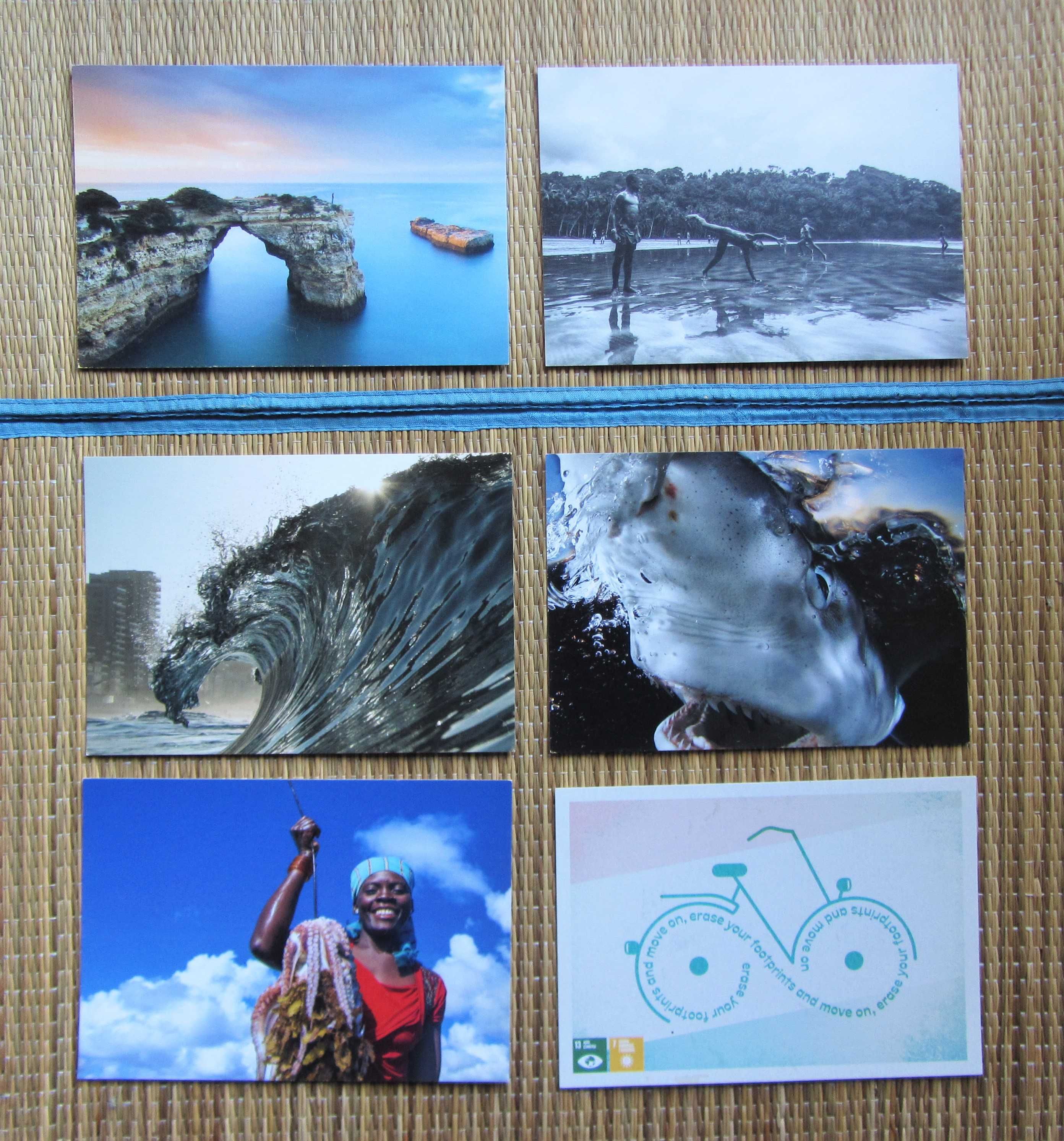 Lote 6 postais (5 da colecção "O Mar Que Nos Une")