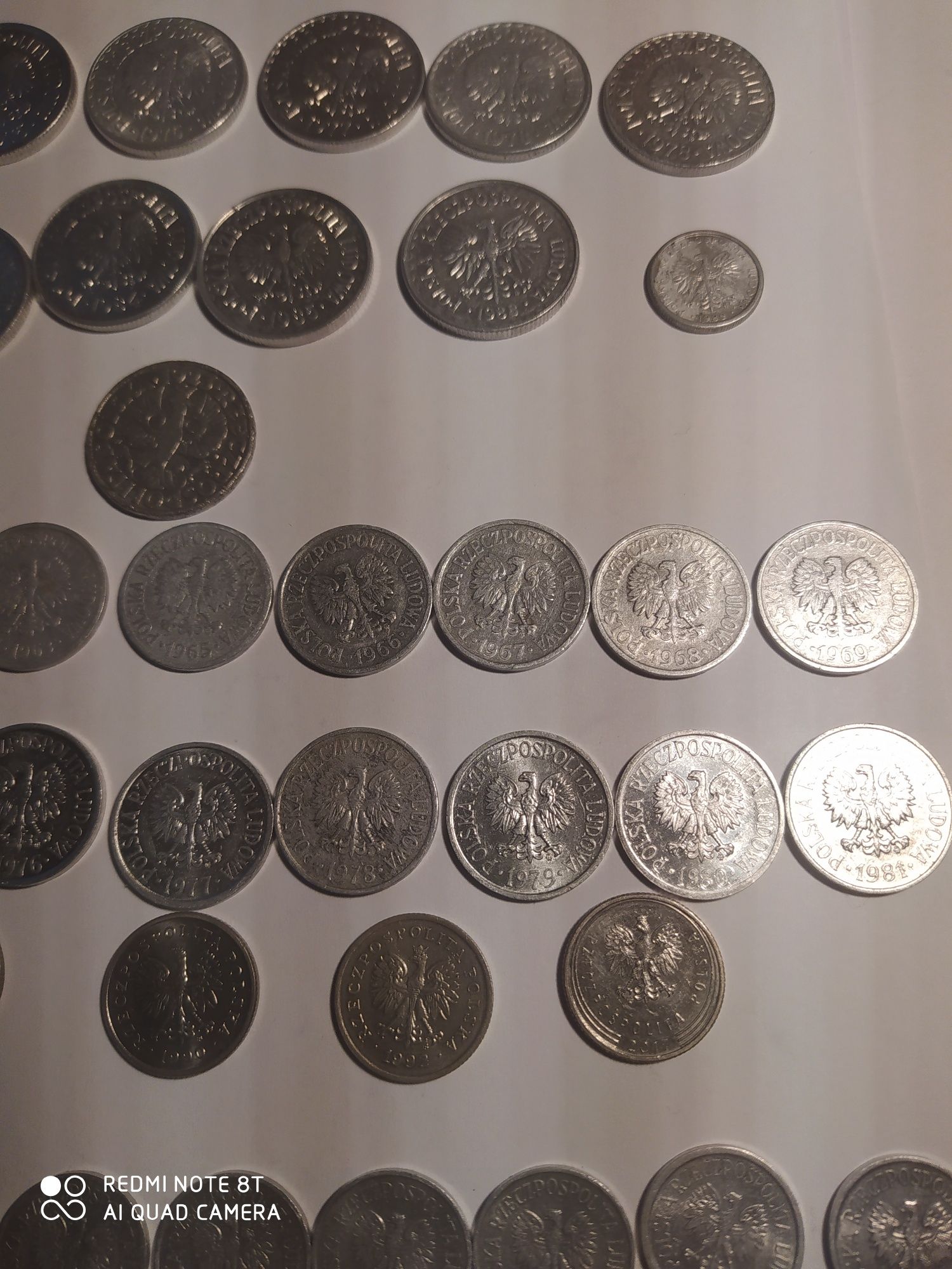 Polskie monety dla kolekcjonera 1 zł, 50 gr, 20 gr, 10 gr