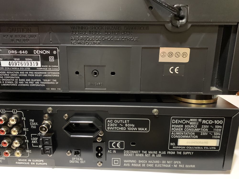 Комплект Denon RCD-100 & Denon DRS 640 Общий ПУЛЬТ оригинал