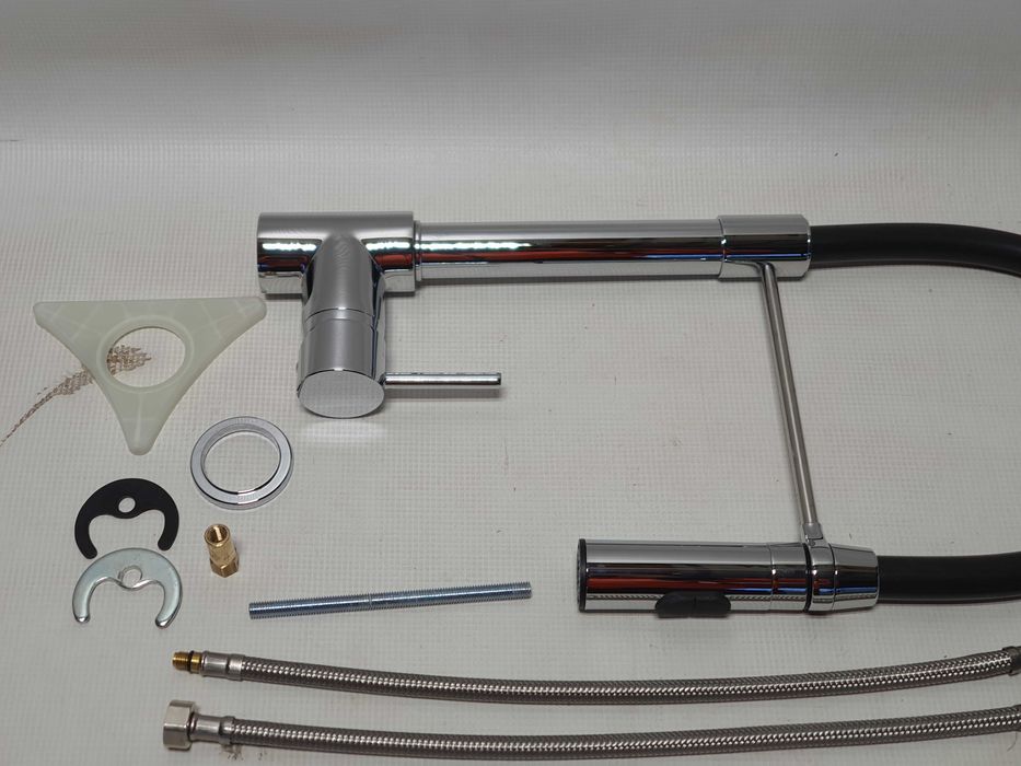 Bateria Kuchenna Wysoka Paini Chrom Wylewka Obrotowa 360° Jak Nowa