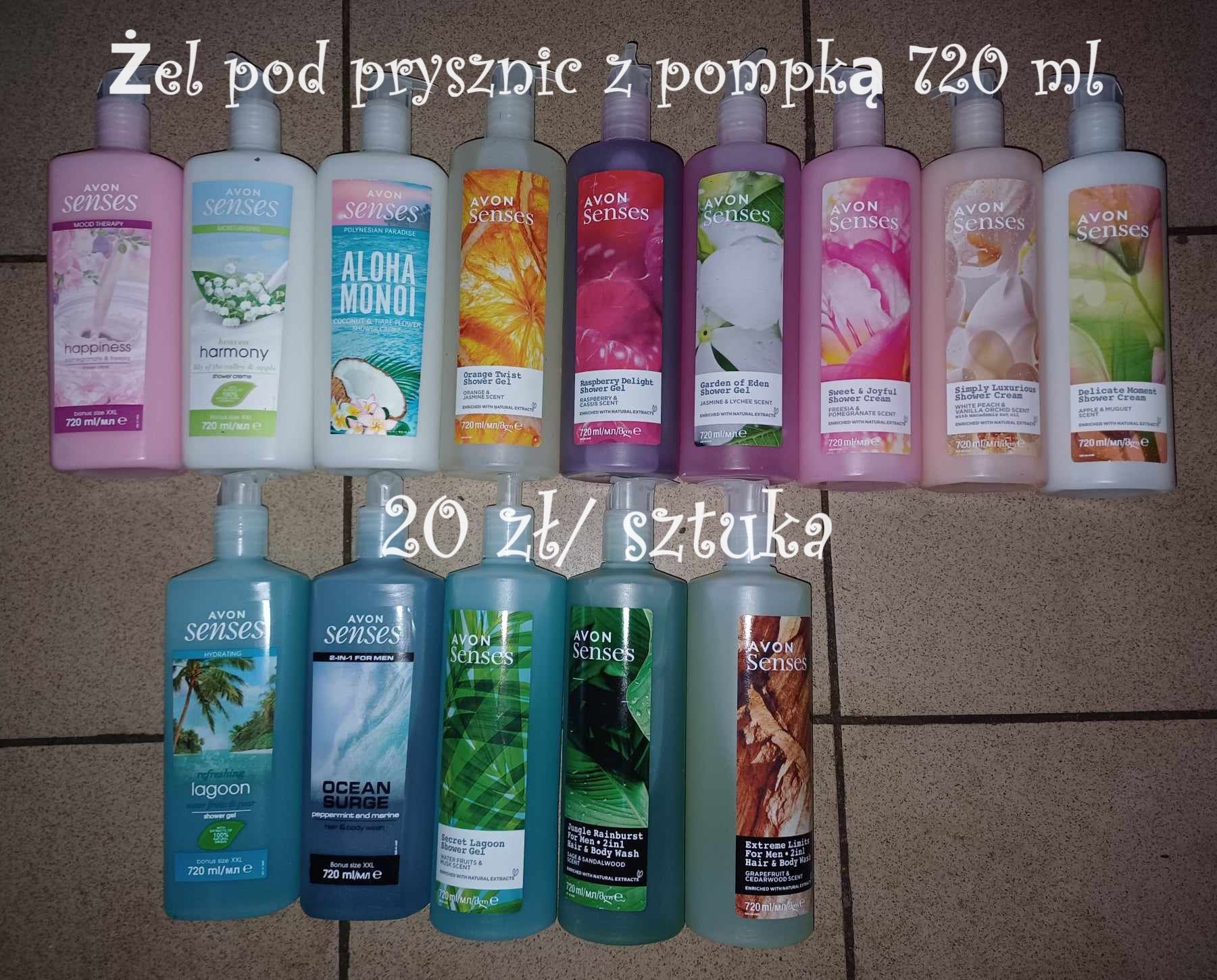 Zel pod prysznic 720 ml z pompką!