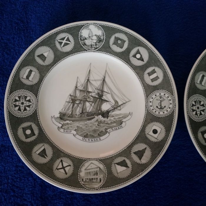 Английские тарелки Парусники Корабли Море Wedgwood 1951,1958 гг.