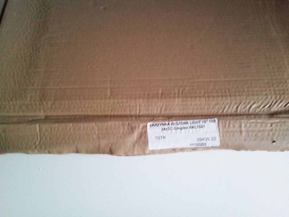 Przełącznica światłowodowa 19' komplet wyposażona