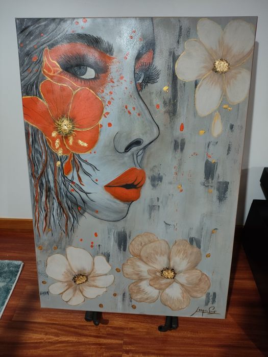 Quadro pintado a mão