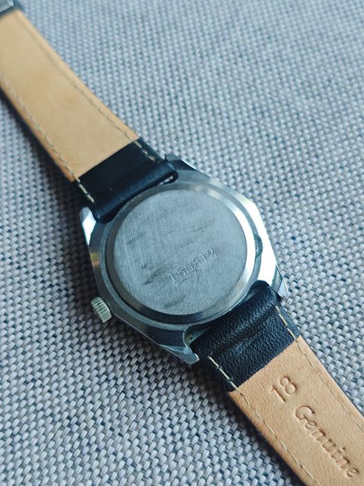 Bi-kolor SZEŚCIOKĄTNA zadbana Slava mechaniczny zegarek nakręcany