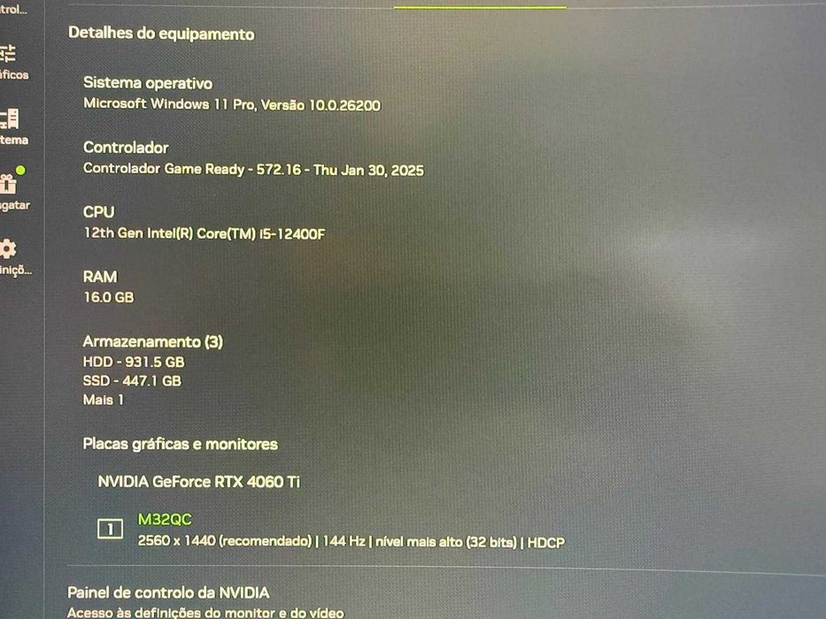 PC Gaming  - i5-12400F + RTX 4060 Ti 8GB + 16GB RAM + SSD+HDD