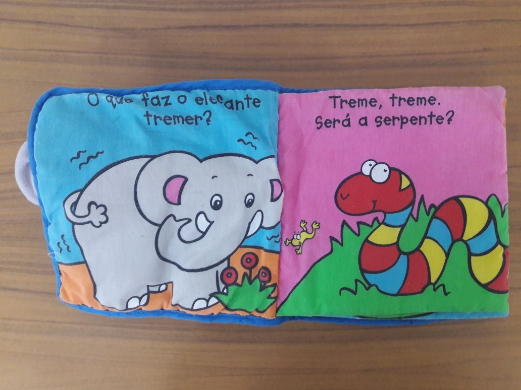 Livro de Tecido "Elefante Medroso"