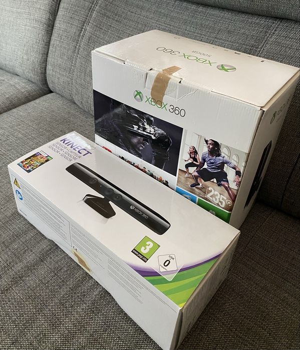Konsola Xbox 360 E + Kinect.