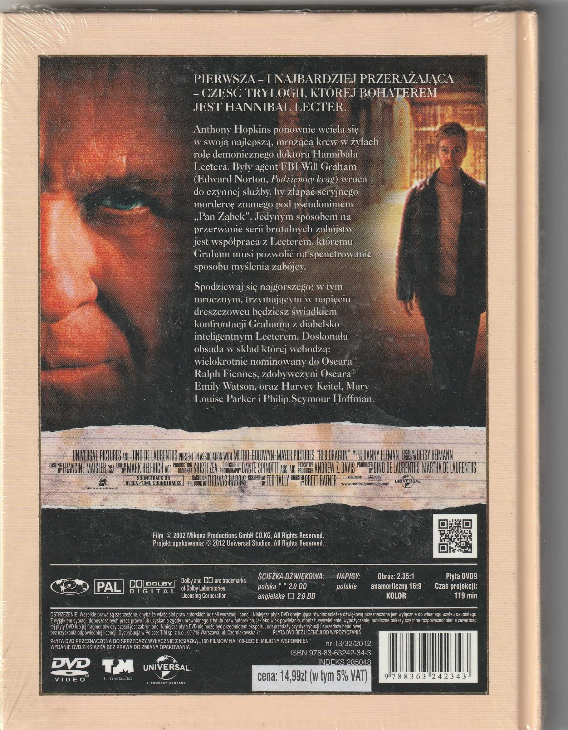 CZERWONY SMOK  Anthony Hopkins,DVD