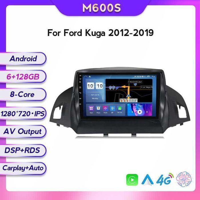 Штатная магнитола Ford Kuga Escape GPS навигация андроид Форд