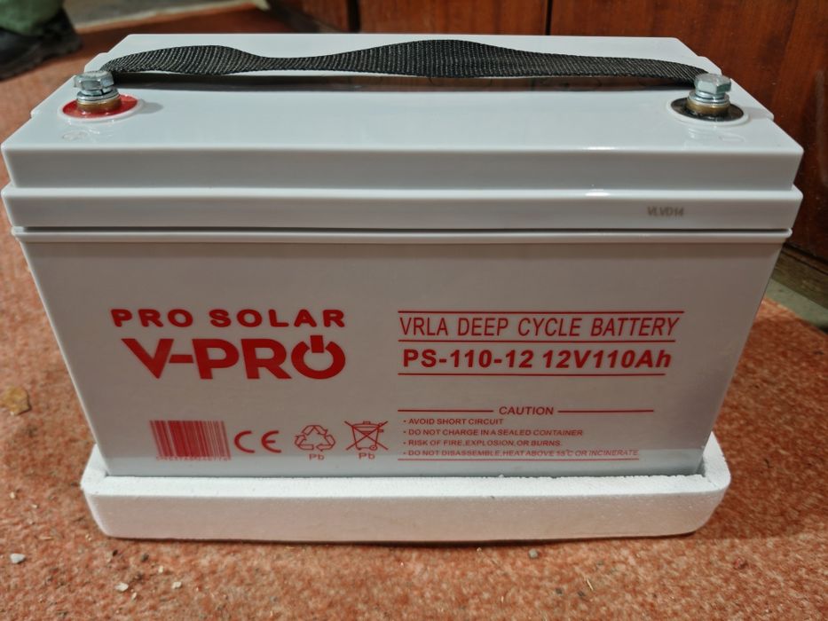 Аккумулятор AGM 4шт 12v 110A Volt Polska DEEP CYCLE VPRO SOLAR