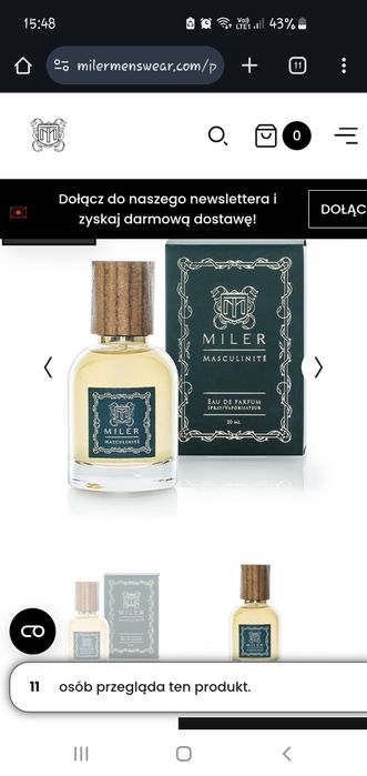 Perfumy męskie Miller 50ml