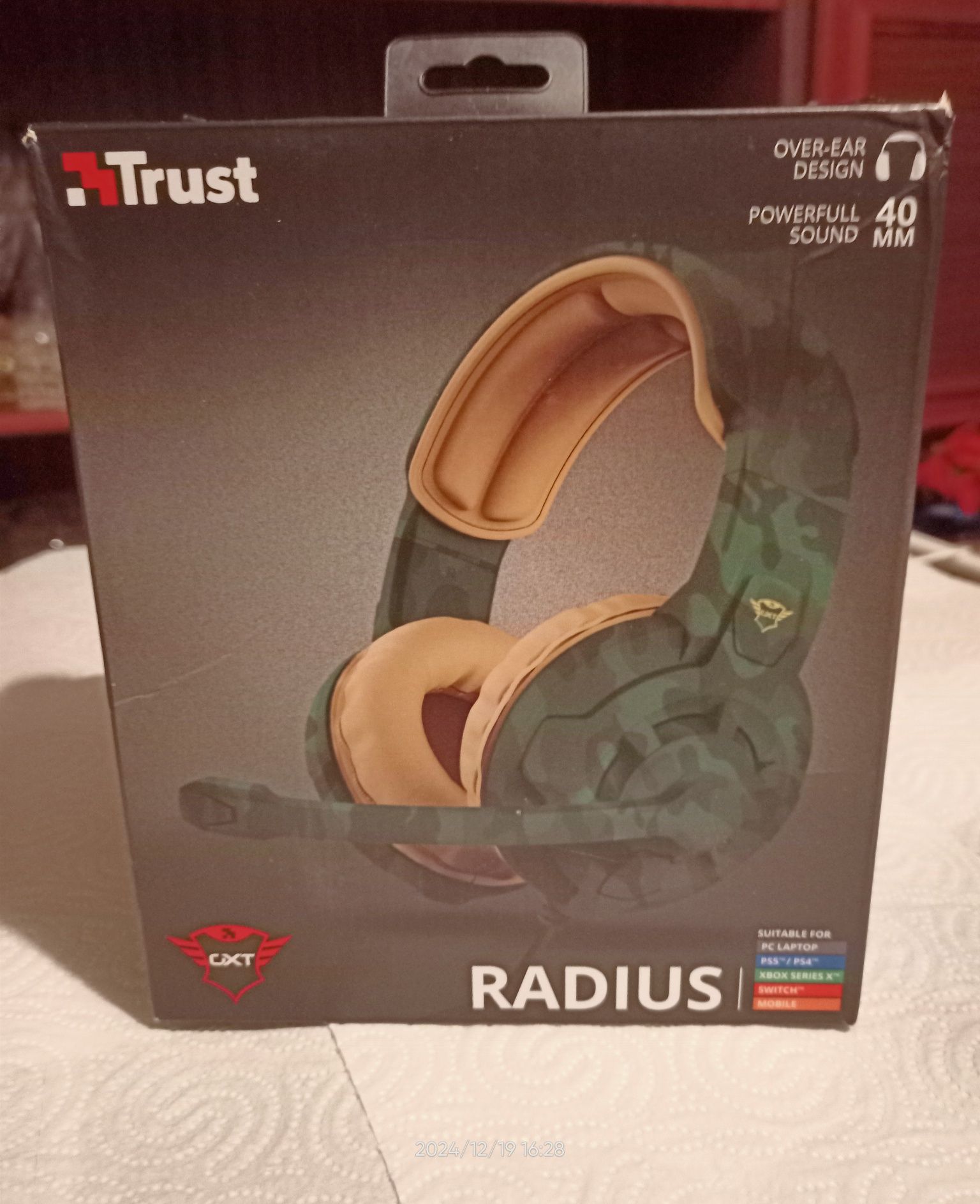 Trust Radius GXT411C Gaming Headset  słuchawki z mikrofonem do gier