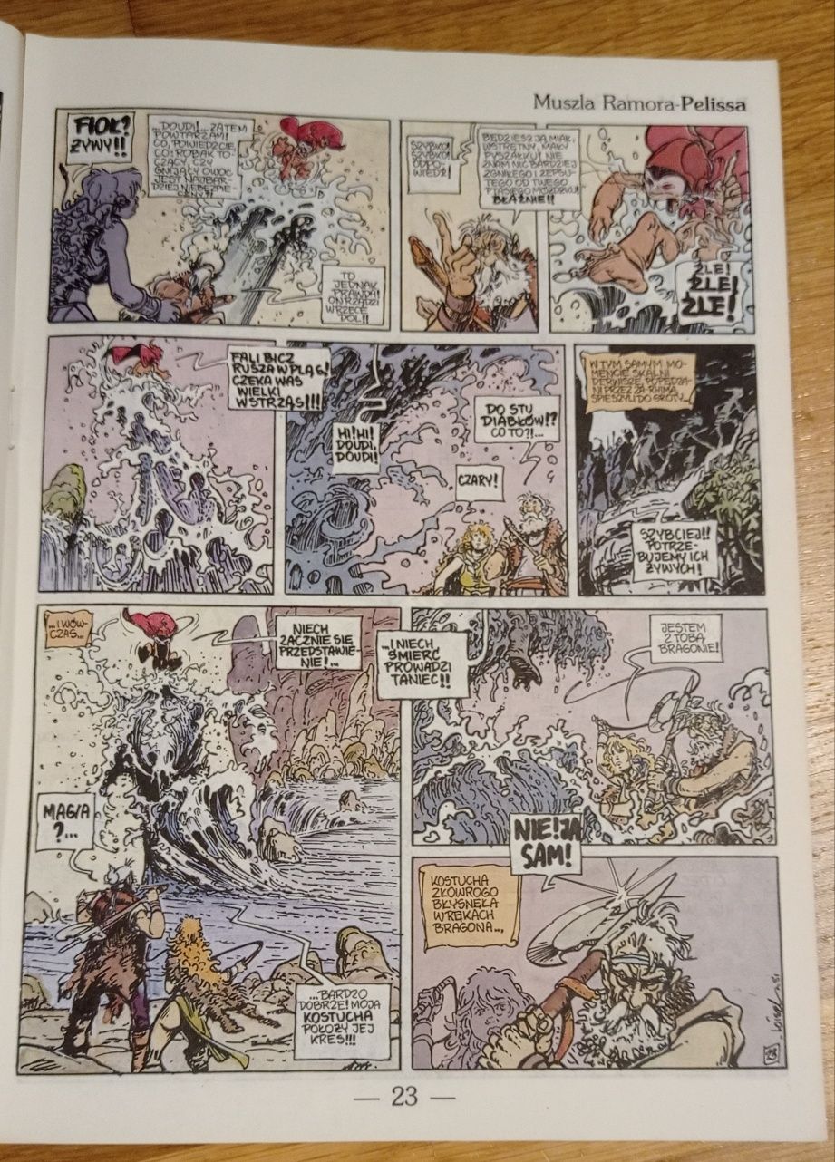 Fantastyka Komiks zeszyt 1 lipiec 1990 Muszla Ramora De Loisel