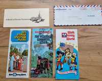 List plus prospekty Walt Disney lata 70 vintage folder ulotka