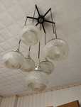 Lampa, żyrandol prl.