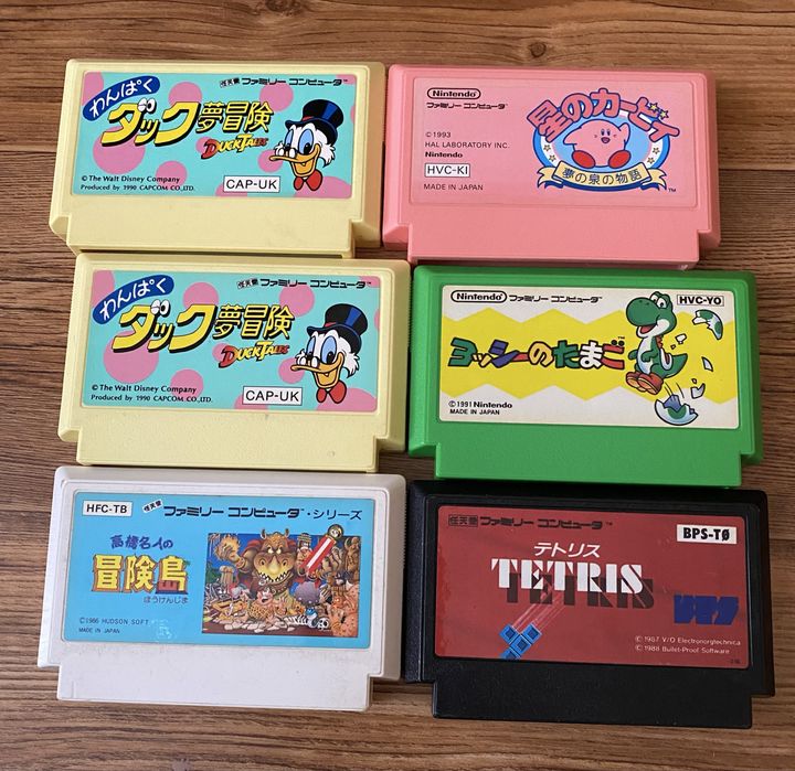 Nintendo Famicom: Duck Tales, Rockman, Kirby, Contra, Castlevania