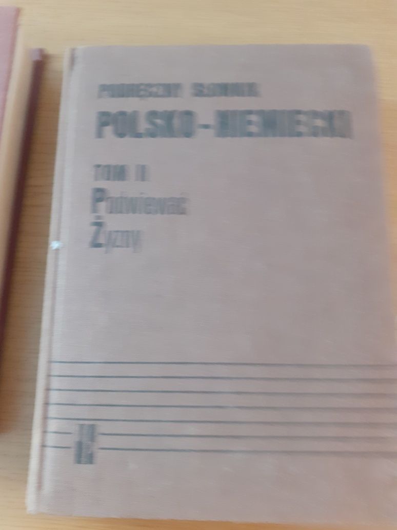 Podręczny słownik  polsko niemiecki 2 tomy 1983rok