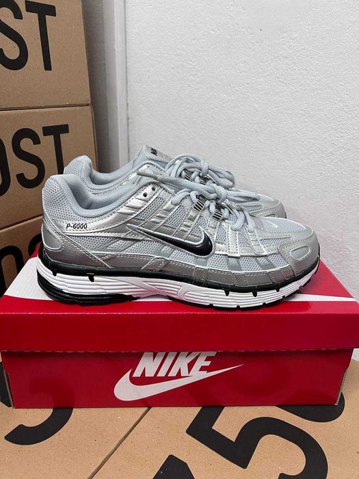 Мужские кроссовки Nike P-6000 / Найк П-6000 сильвер 40 41 42 43 44 45
