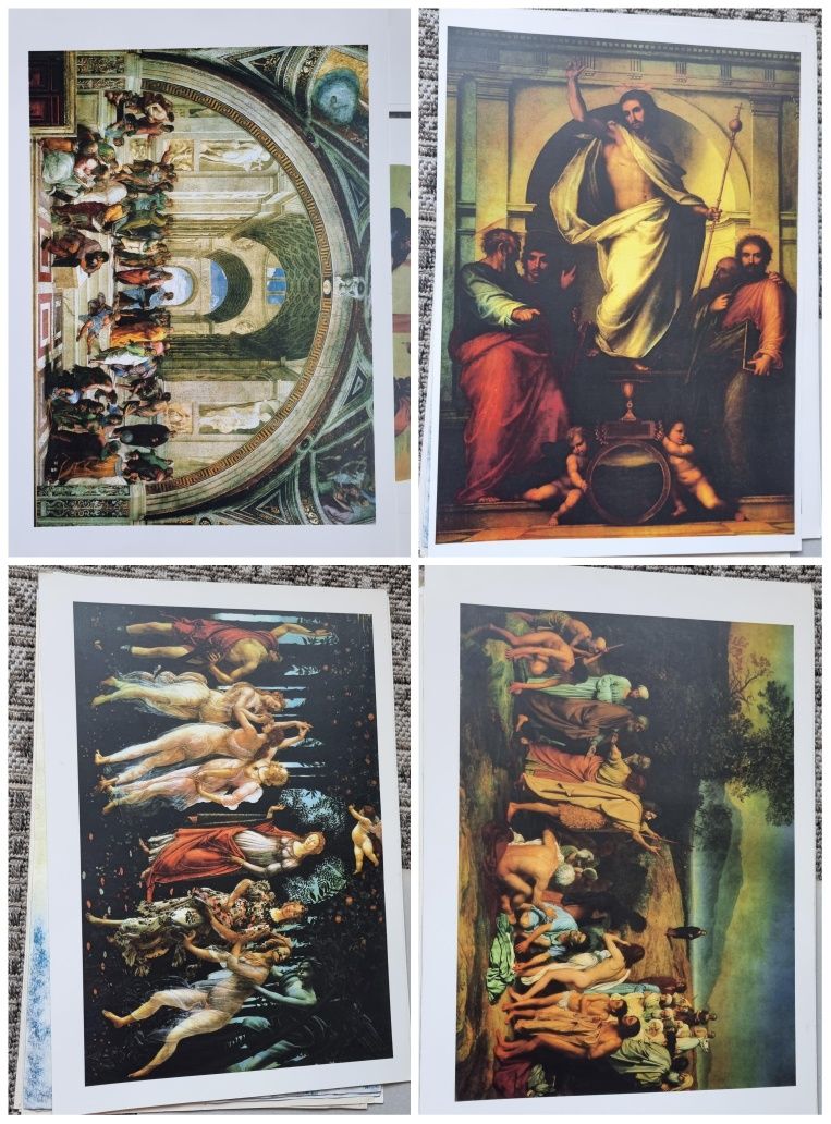 Комплект постерів на картоні великого формату біблійні сюжети