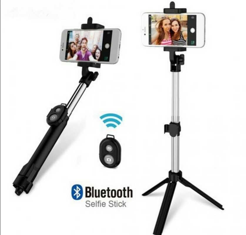 Uchwyt Selfie Stick Statyw Do Telefonu Z Pilotem Bluetooth
